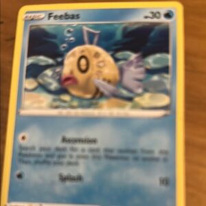 Pokemon Blue and Cream Card Game